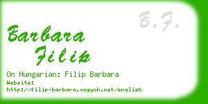 barbara filip business card